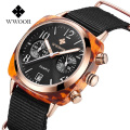 Uhren big unisex watches big wrists waterproof nylon chronograph watch wholesale WR-8860A